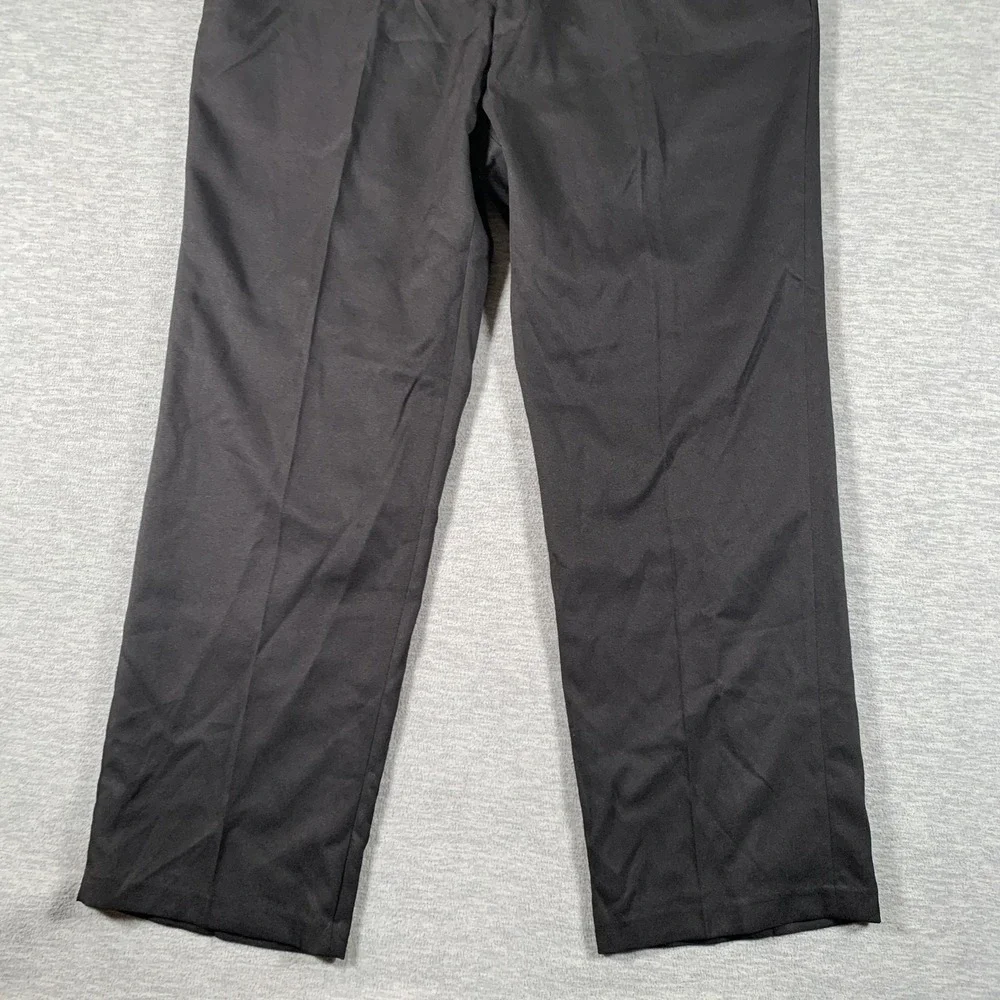 Haggar Dress Pants Mens 38x30 Black Classic Fit Gabardine Work Business